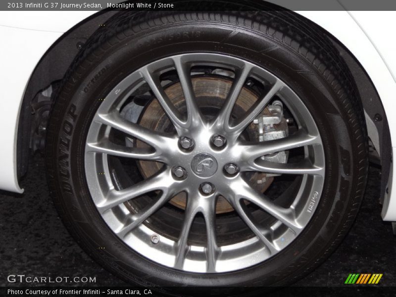 Moonlight White / Stone 2013 Infiniti G 37 Journey Sedan