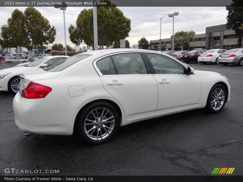 Moonlight White / Stone 2013 Infiniti G 37 Journey Sedan