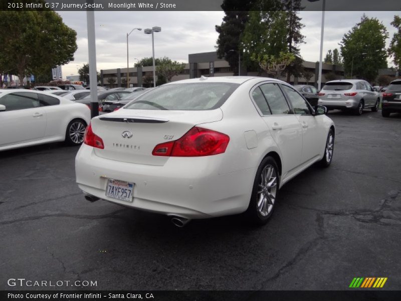 Moonlight White / Stone 2013 Infiniti G 37 Journey Sedan