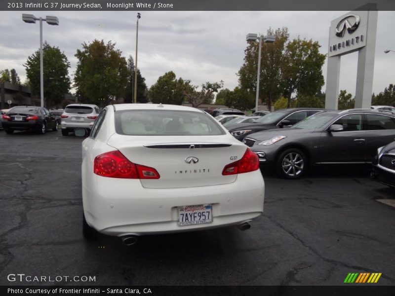 Moonlight White / Stone 2013 Infiniti G 37 Journey Sedan