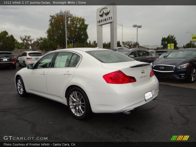 Moonlight White / Stone 2013 Infiniti G 37 Journey Sedan