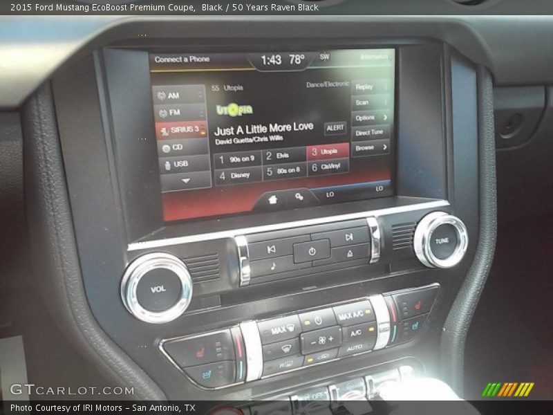 Black / 50 Years Raven Black 2015 Ford Mustang EcoBoost Premium Coupe