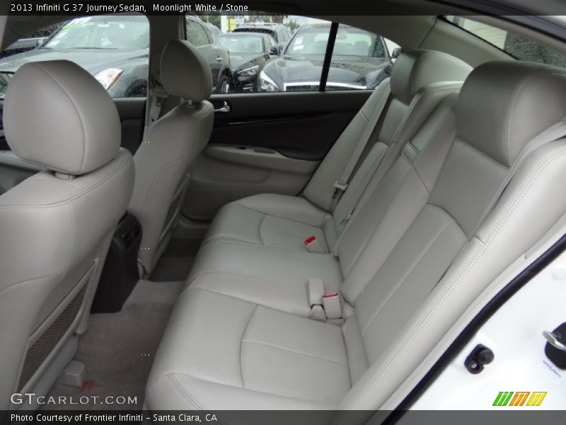 Moonlight White / Stone 2013 Infiniti G 37 Journey Sedan