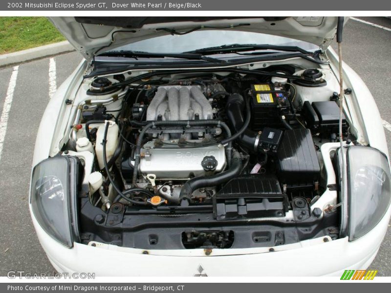 Dover White Pearl / Beige/Black 2002 Mitsubishi Eclipse Spyder GT