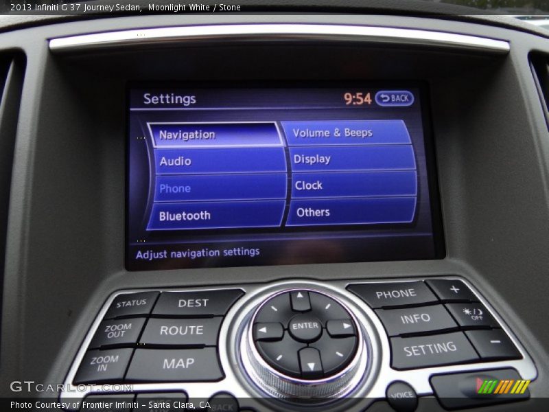 Moonlight White / Stone 2013 Infiniti G 37 Journey Sedan
