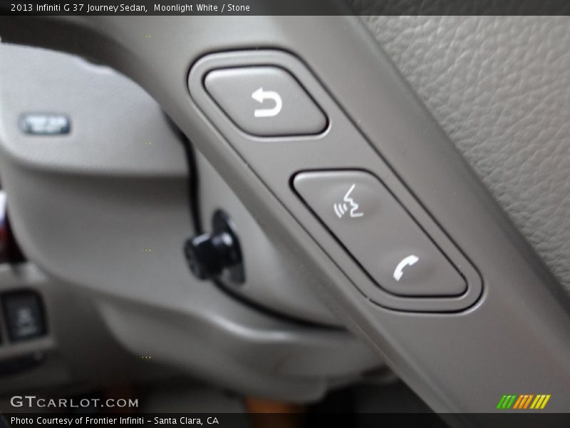 Moonlight White / Stone 2013 Infiniti G 37 Journey Sedan