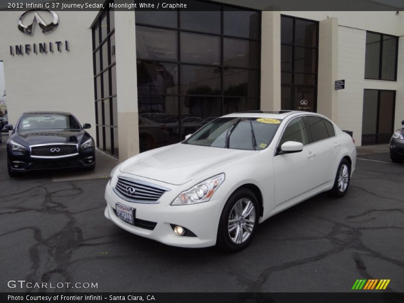 Moonlight White / Graphite 2012 Infiniti G 37 Journey Sedan
