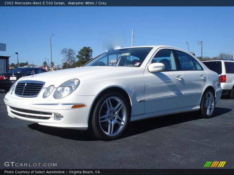 Alabaster White / Grey 2003 Mercedes-Benz E 500 Sedan