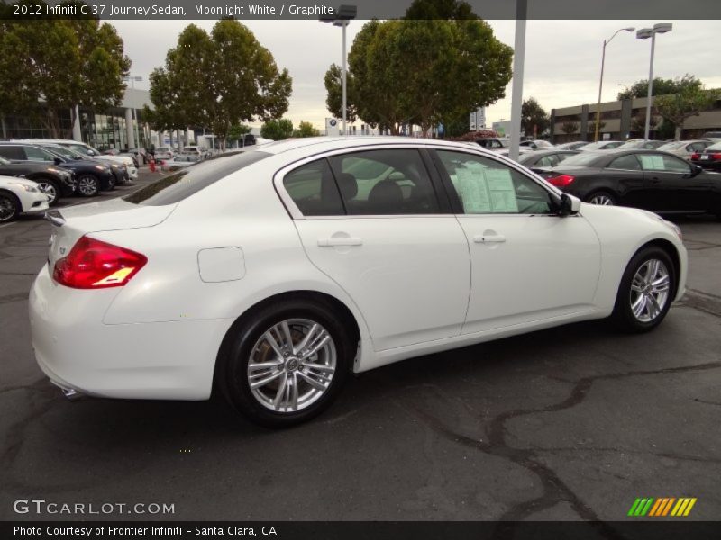 Moonlight White / Graphite 2012 Infiniti G 37 Journey Sedan