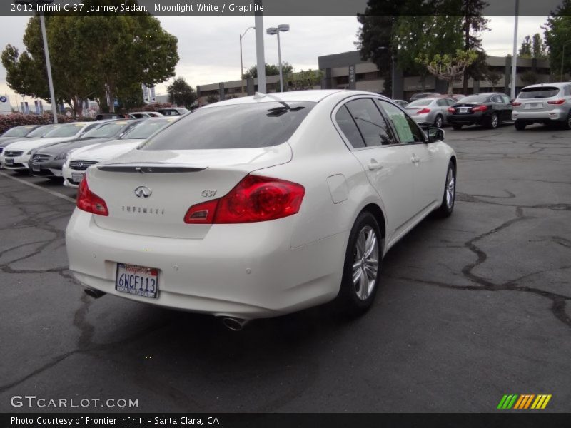 Moonlight White / Graphite 2012 Infiniti G 37 Journey Sedan