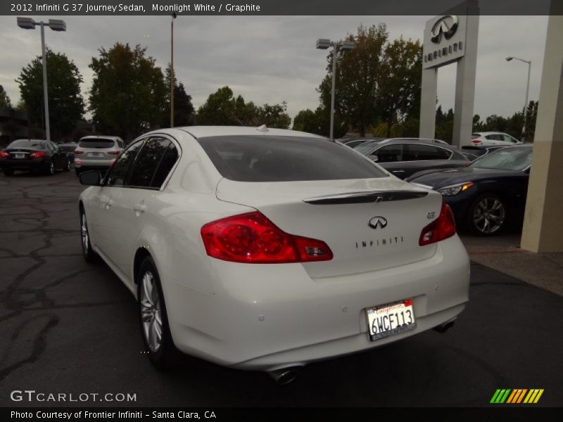 Moonlight White / Graphite 2012 Infiniti G 37 Journey Sedan
