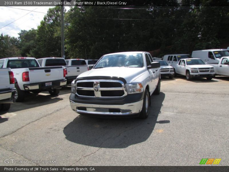 Bright White / Black/Diesel Gray 2013 Ram 1500 Tradesman Quad Cab