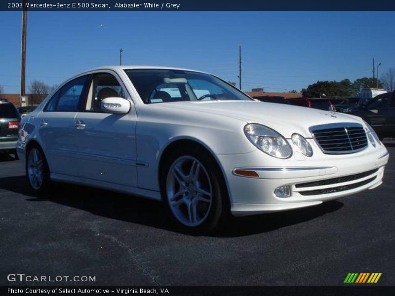 Alabaster White / Grey 2003 Mercedes-Benz E 500 Sedan