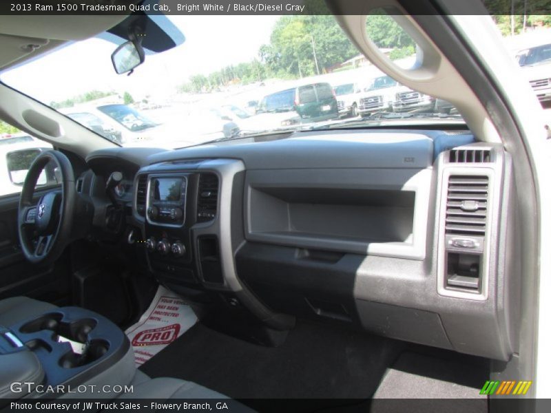 Bright White / Black/Diesel Gray 2013 Ram 1500 Tradesman Quad Cab