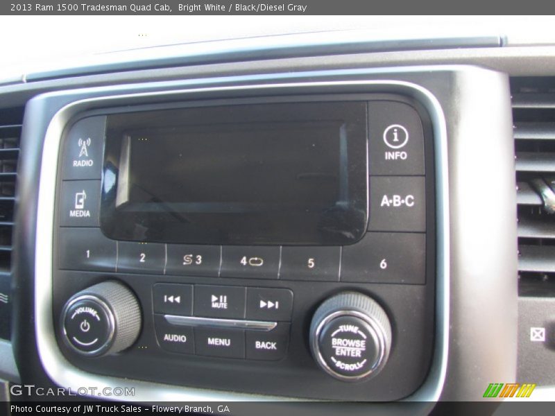 Bright White / Black/Diesel Gray 2013 Ram 1500 Tradesman Quad Cab