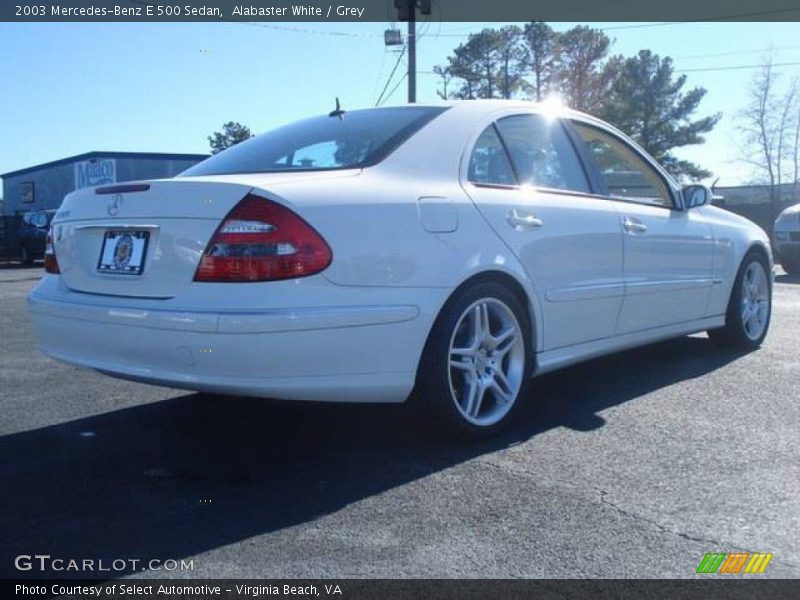 Alabaster White / Grey 2003 Mercedes-Benz E 500 Sedan