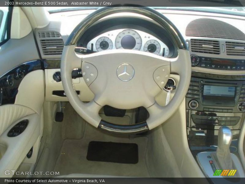 Alabaster White / Grey 2003 Mercedes-Benz E 500 Sedan