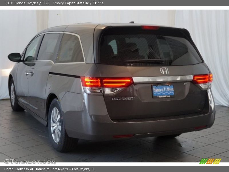 Smoky Topaz Metallic / Truffle 2016 Honda Odyssey EX-L