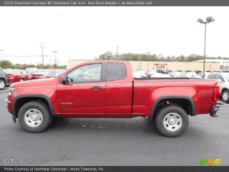 Red Rock Metallic / Jet Black/Dark Ash 2016 Chevrolet Colorado WT Extended Cab 4x4