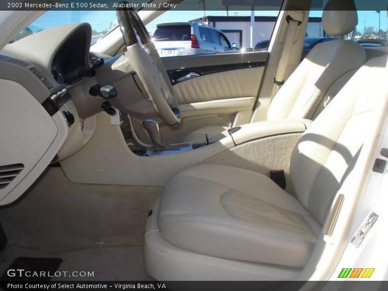 Alabaster White / Grey 2003 Mercedes-Benz E 500 Sedan