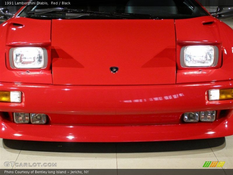 1991 Lamborghini Diablo, Red / Black, Front, Headlights Up - 1991 Lamborghini Diablo 