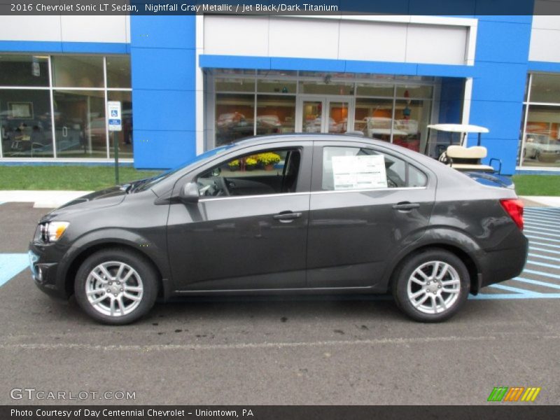 Nightfall Gray Metallic / Jet Black/Dark Titanium 2016 Chevrolet Sonic LT Sedan