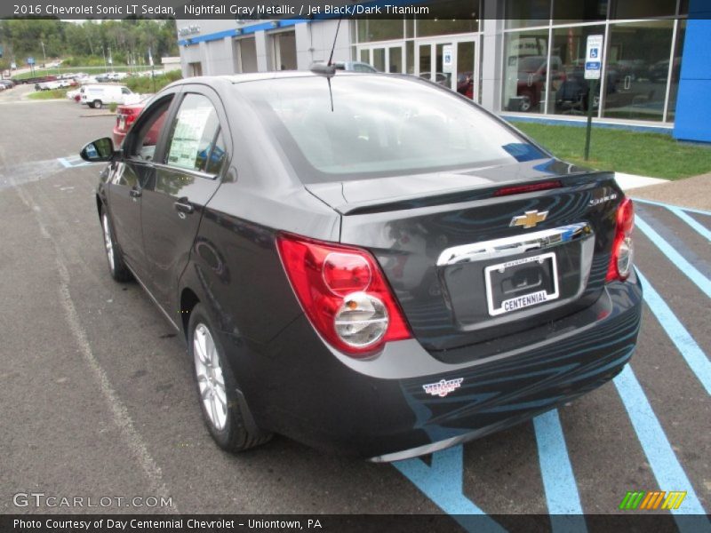 Nightfall Gray Metallic / Jet Black/Dark Titanium 2016 Chevrolet Sonic LT Sedan