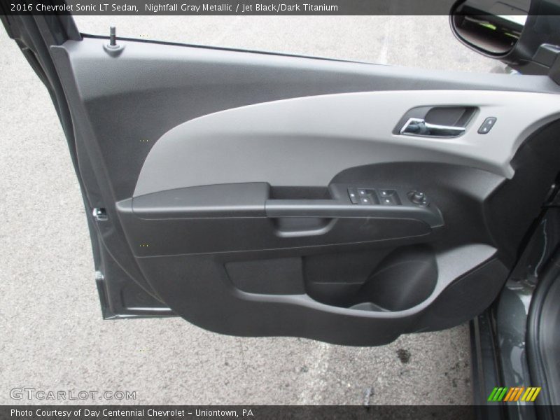 Nightfall Gray Metallic / Jet Black/Dark Titanium 2016 Chevrolet Sonic LT Sedan
