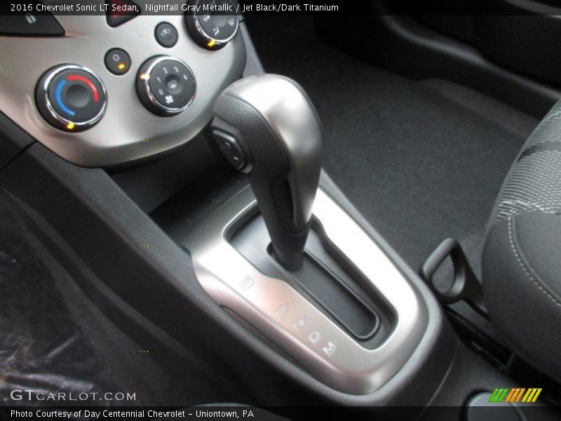 Nightfall Gray Metallic / Jet Black/Dark Titanium 2016 Chevrolet Sonic LT Sedan