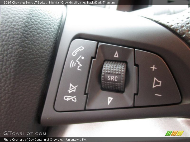 Nightfall Gray Metallic / Jet Black/Dark Titanium 2016 Chevrolet Sonic LT Sedan
