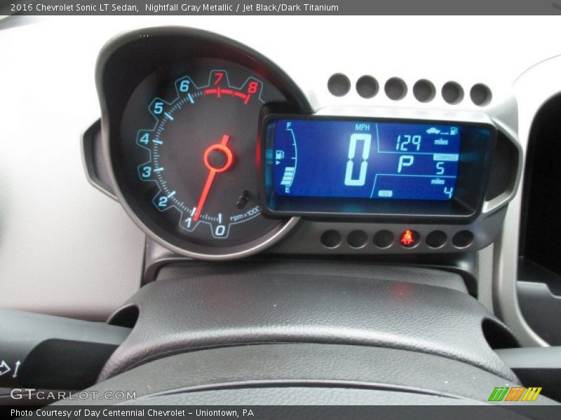Nightfall Gray Metallic / Jet Black/Dark Titanium 2016 Chevrolet Sonic LT Sedan