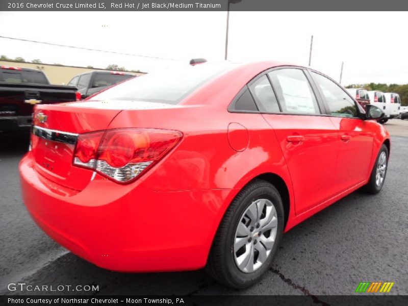 Red Hot / Jet Black/Medium Titanium 2016 Chevrolet Cruze Limited LS