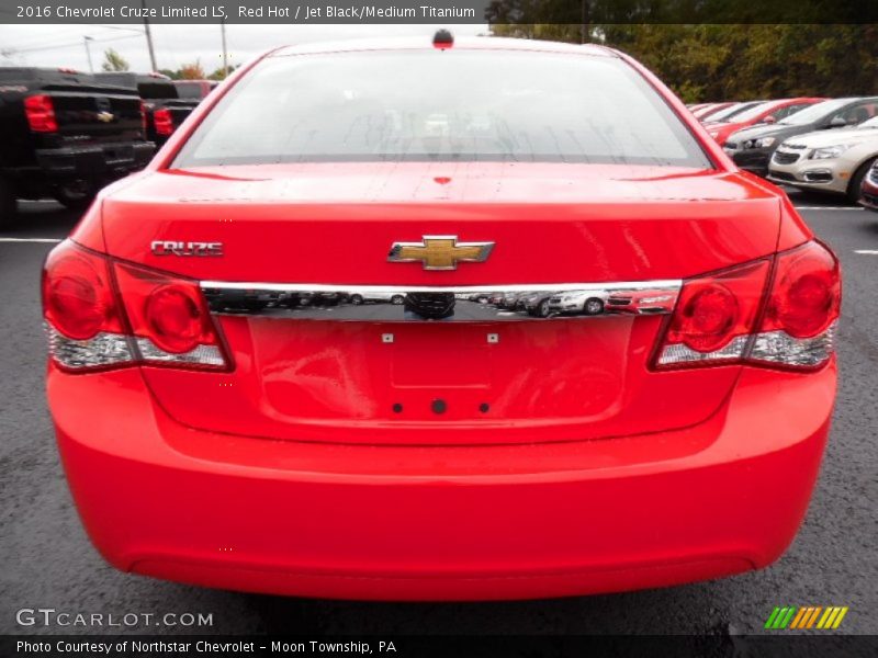 Red Hot / Jet Black/Medium Titanium 2016 Chevrolet Cruze Limited LS