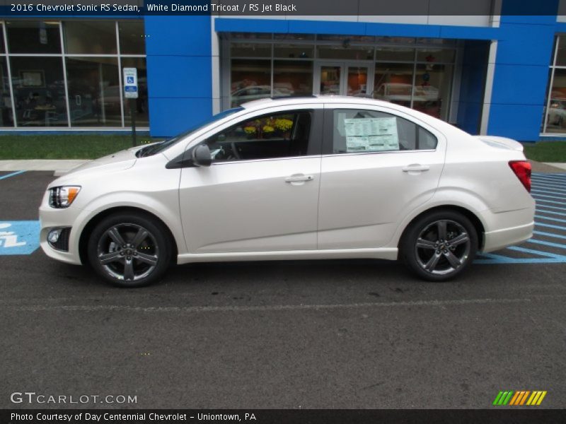  2016 Sonic RS Sedan White Diamond Tricoat