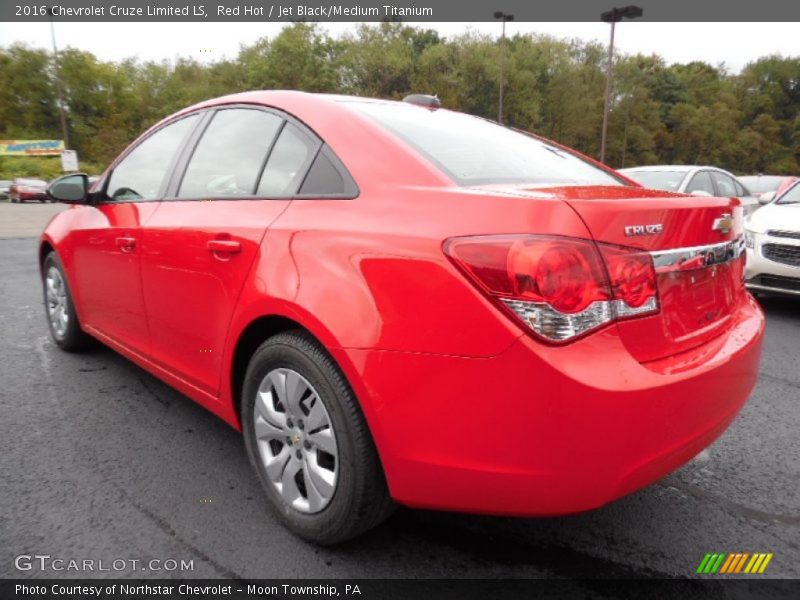 Red Hot / Jet Black/Medium Titanium 2016 Chevrolet Cruze Limited LS