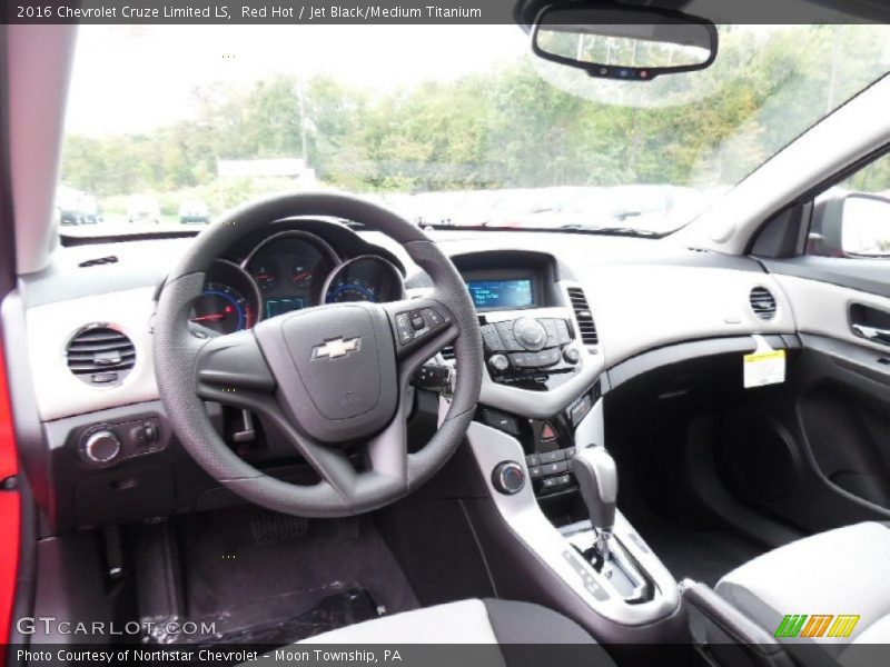 Red Hot / Jet Black/Medium Titanium 2016 Chevrolet Cruze Limited LS