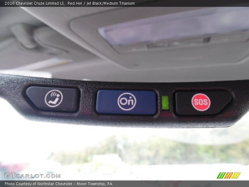 Red Hot / Jet Black/Medium Titanium 2016 Chevrolet Cruze Limited LS