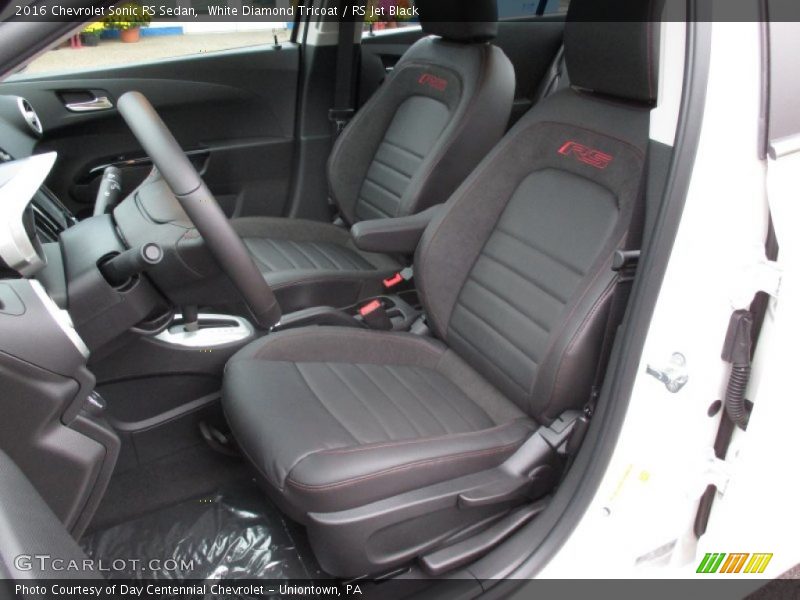 Front Seat of 2016 Sonic RS Sedan