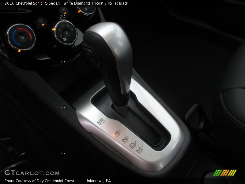  2016 Sonic RS Sedan 6 Speed Automatic Shifter