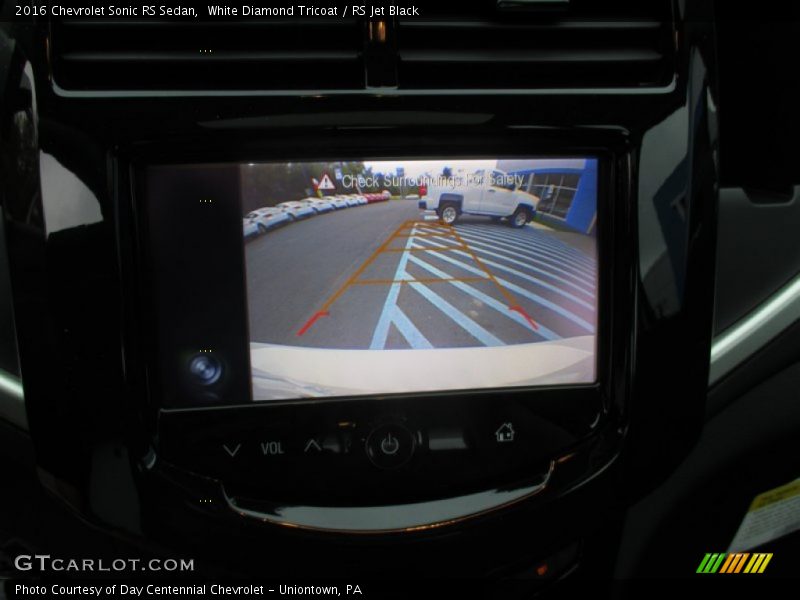 White Diamond Tricoat / RS Jet Black 2016 Chevrolet Sonic RS Sedan