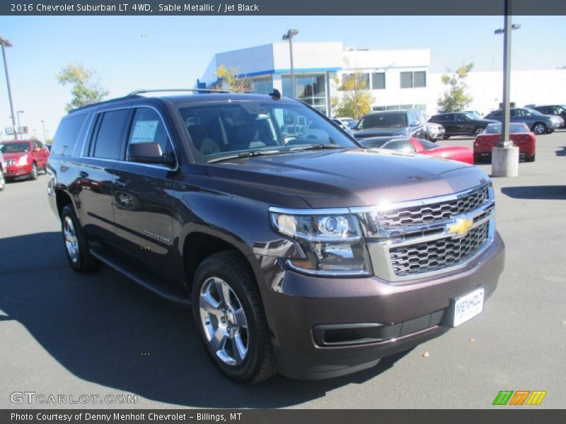 Sable Metallic / Jet Black 2016 Chevrolet Suburban LT 4WD