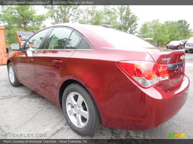 Siren Red Tintcoat / Jet Black 2016 Chevrolet Cruze Limited LT