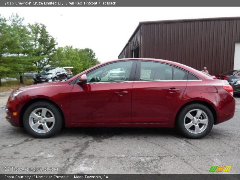 Siren Red Tintcoat / Jet Black 2016 Chevrolet Cruze Limited LT