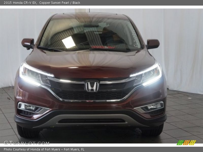 Copper Sunset Pearl / Black 2015 Honda CR-V EX