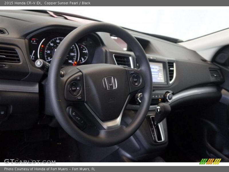 Copper Sunset Pearl / Black 2015 Honda CR-V EX