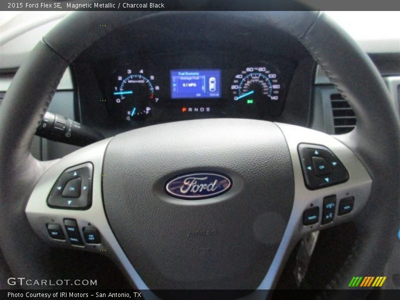 Magnetic Metallic / Charcoal Black 2015 Ford Flex SE