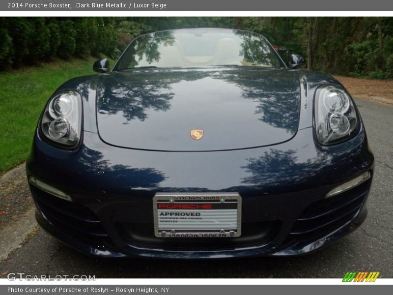 Dark Blue Metallic / Luxor Beige 2014 Porsche Boxster