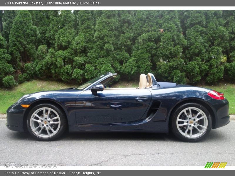 Dark Blue Metallic / Luxor Beige 2014 Porsche Boxster