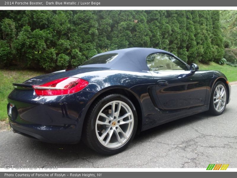 Dark Blue Metallic / Luxor Beige 2014 Porsche Boxster