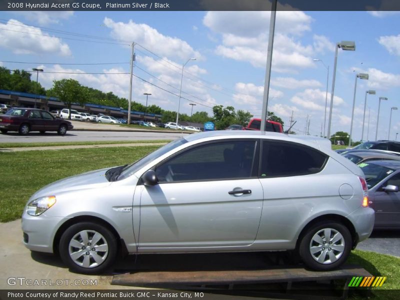 Platinum Silver / Black 2008 Hyundai Accent GS Coupe